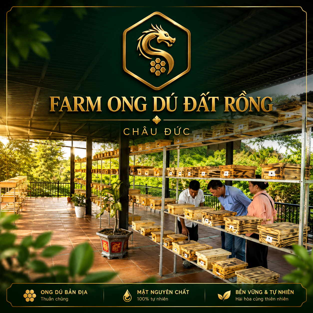 FARM ONG DÚ ĐẤT RỒNG - BĨNH GIÃ